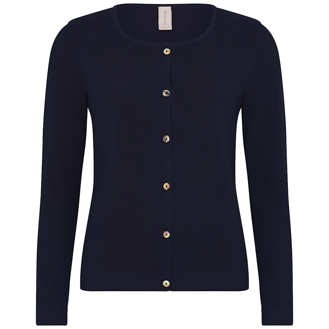 Skovhuus Kvinde Strik Cardigan Midnight XXL