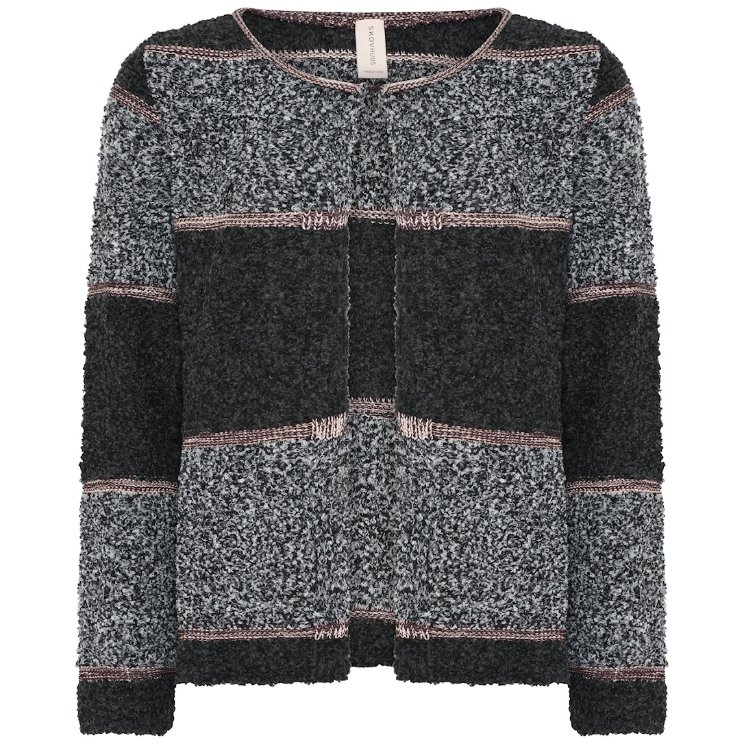 Skovhuus Kvinde Strik Cardigan Black/rose S