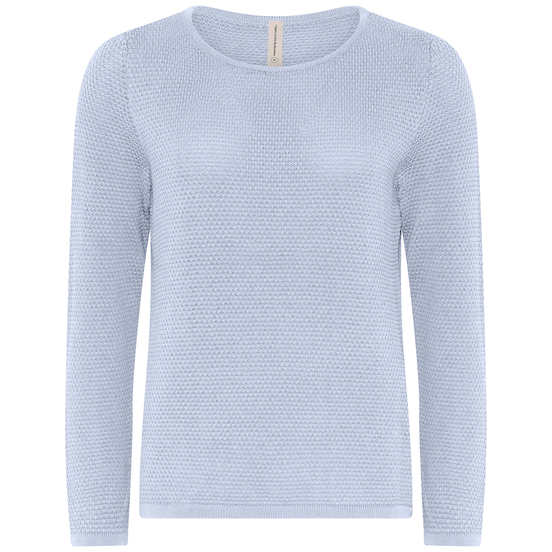 Skovhuus Kvinde Striktrøje Light Blue XXL