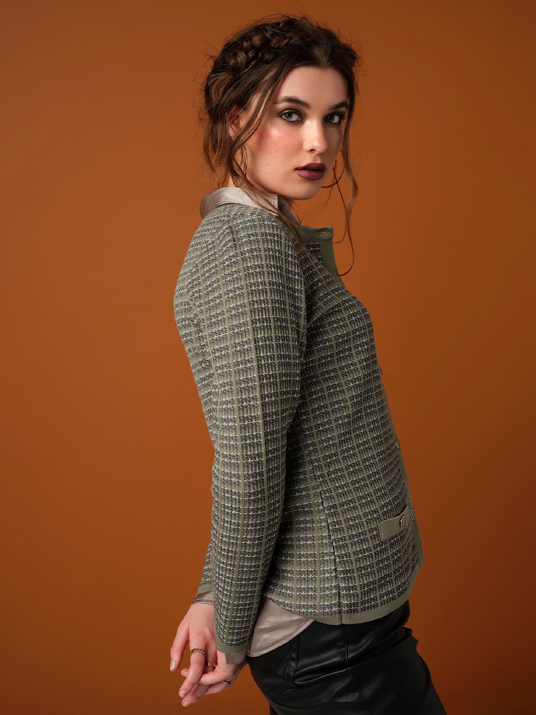 Skovhuus Kvinde Olivia Strik Cardigan Myrtle Green L