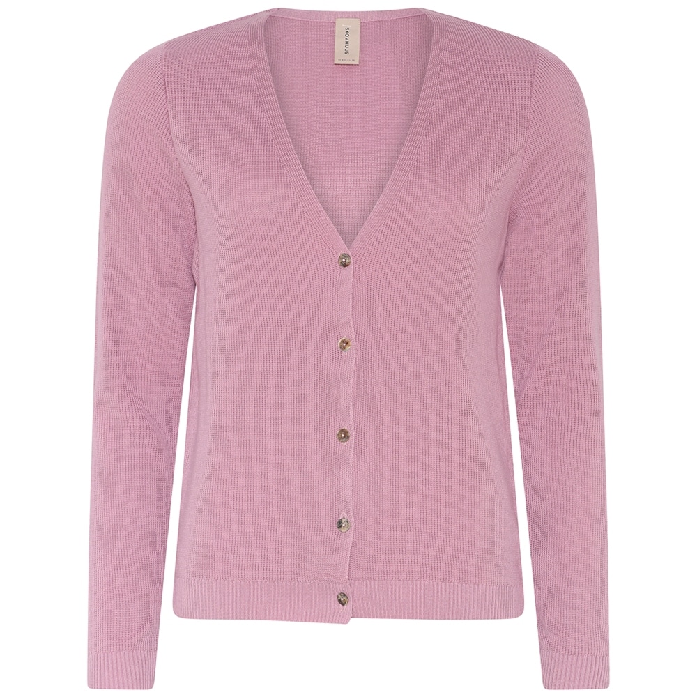 Skovhuus Kvinde Lily V-hals Cardigan Lemonade Pink S