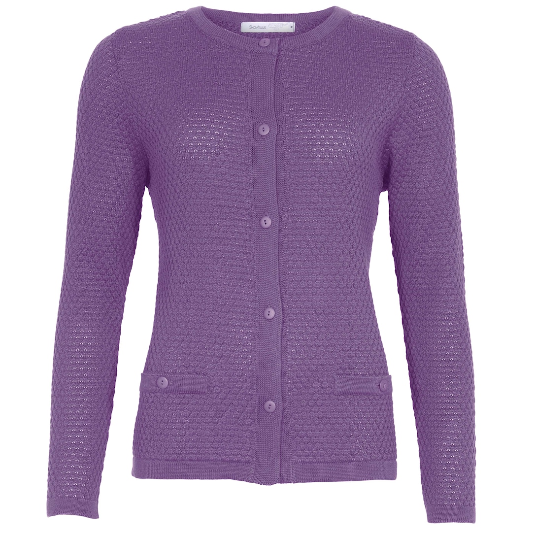 Skovhuus Kvinde Laura Cardigan Paisley Purple L