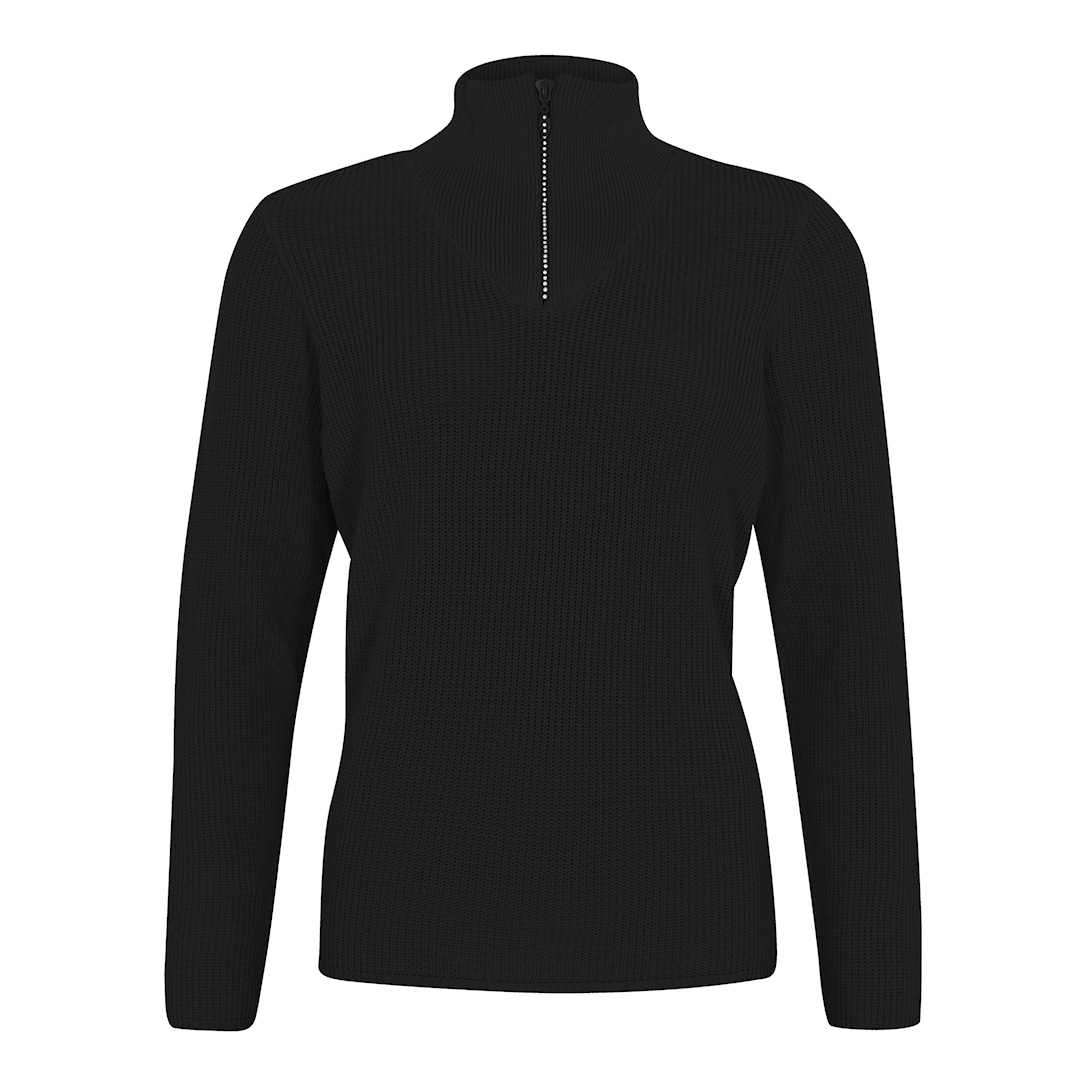 Skovhuus Kvinde Inge Turtelneck m. Glimmer Lynlås Black S