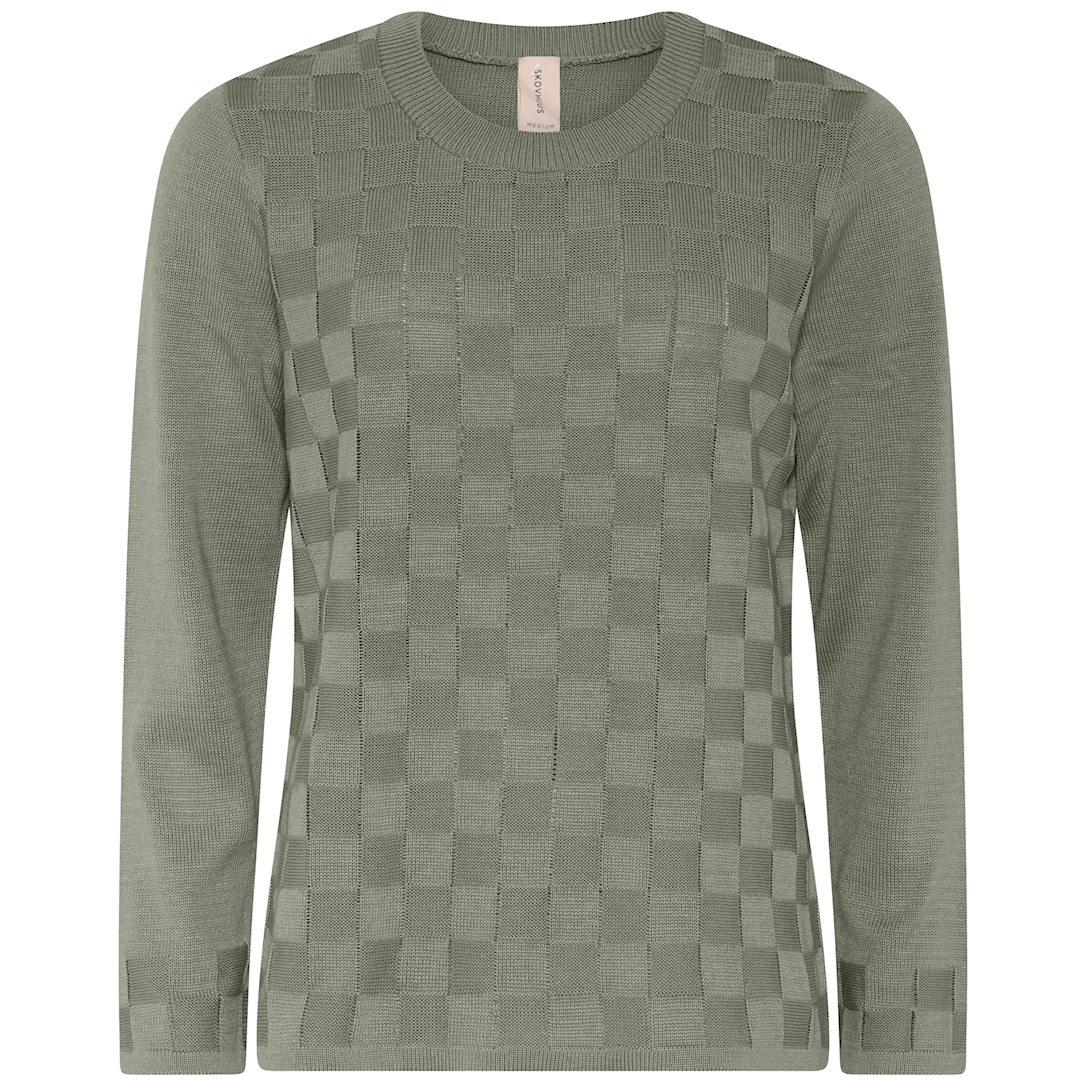 Skovhuus Kvinde Tanja Strikbluse Amazon Green L