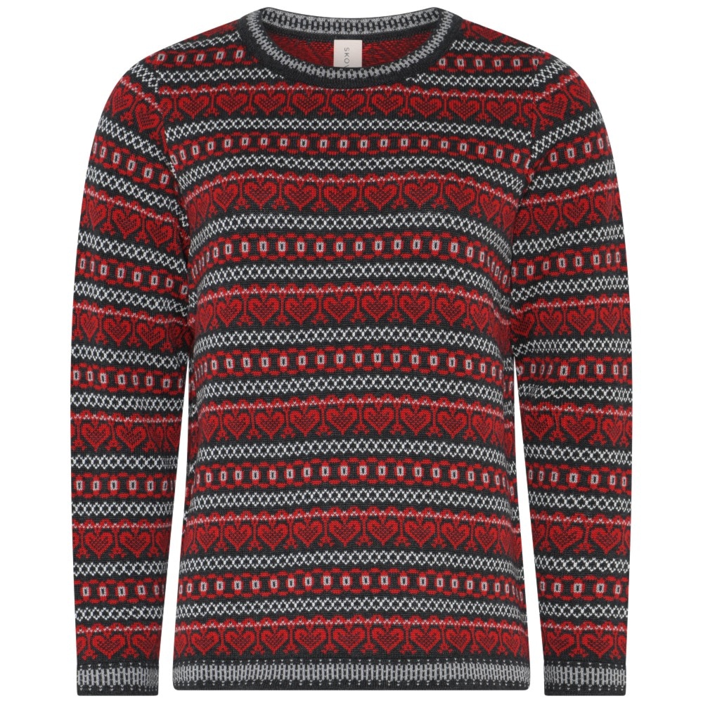 Skovhuus Kvinde Bella Julesweater Charcoal Grey S