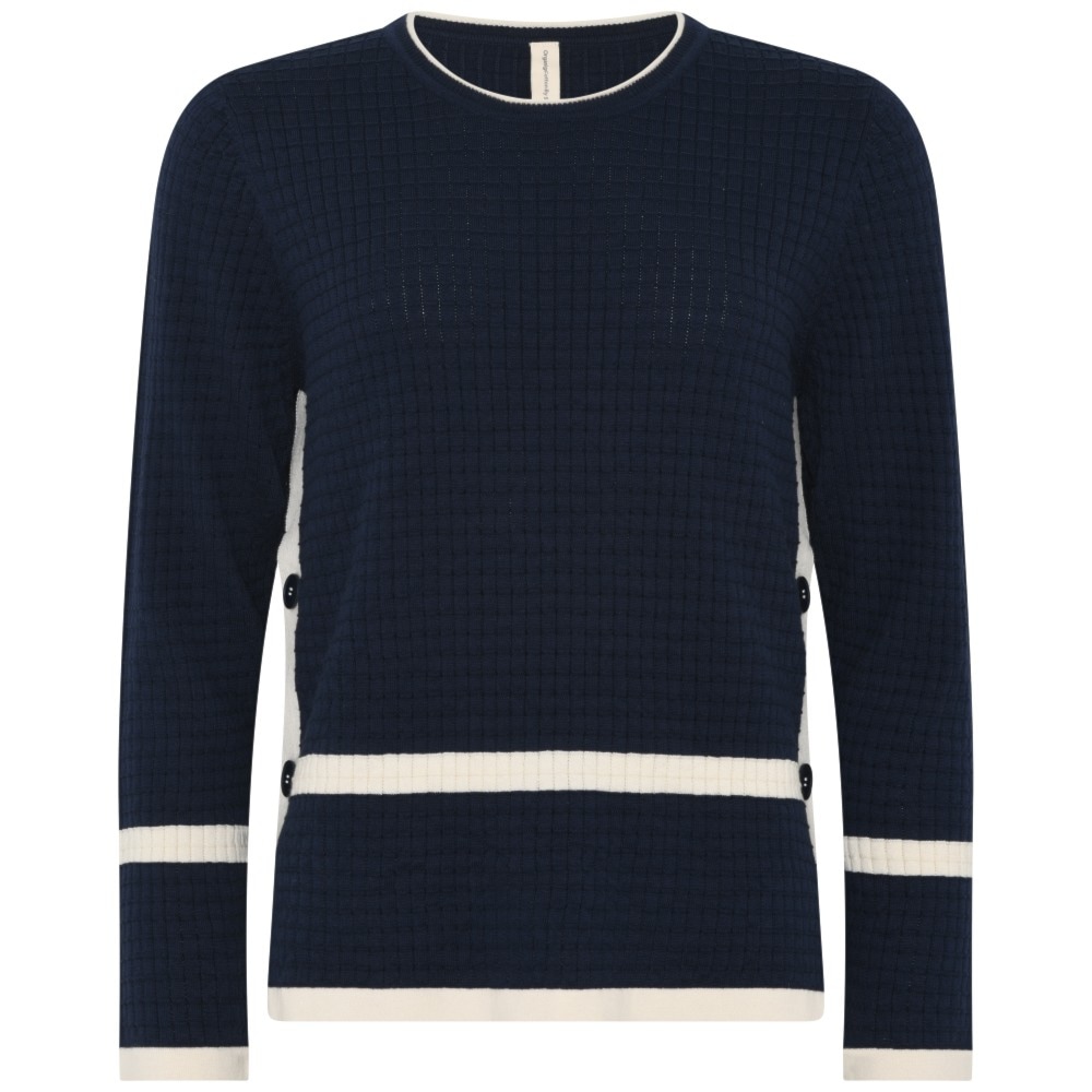 Skovhuus Kvinde Siri Trøje m. Detaljer Marine Blue S