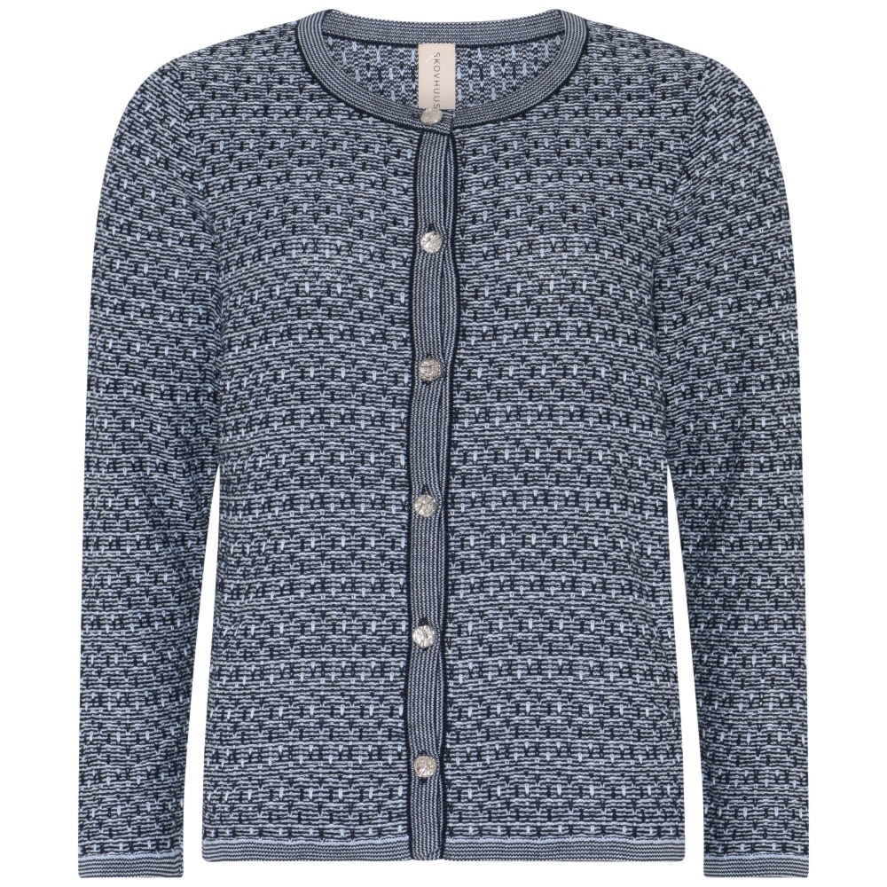 Skovhuus Kvinde Gunda Cardigan Marine Blue S