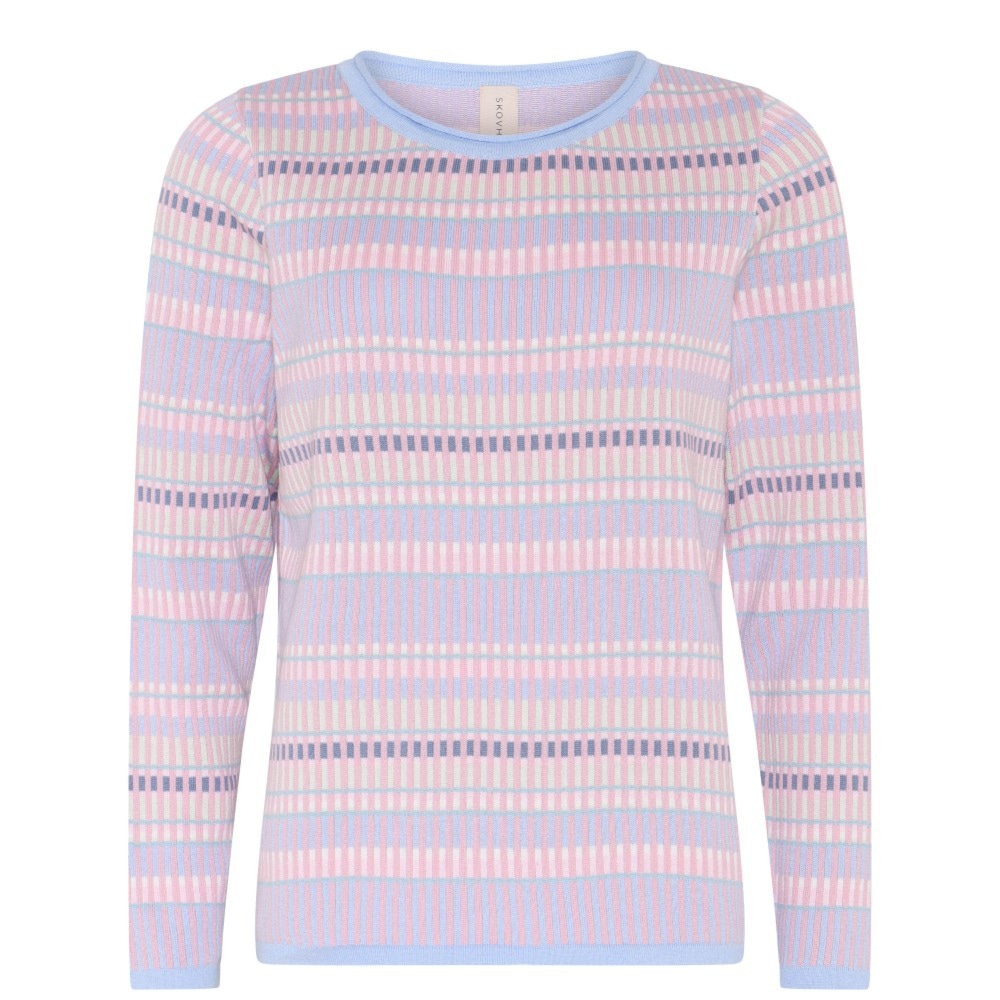 Skovhuus Kvinde Nanna Strikbluse Light Blue S