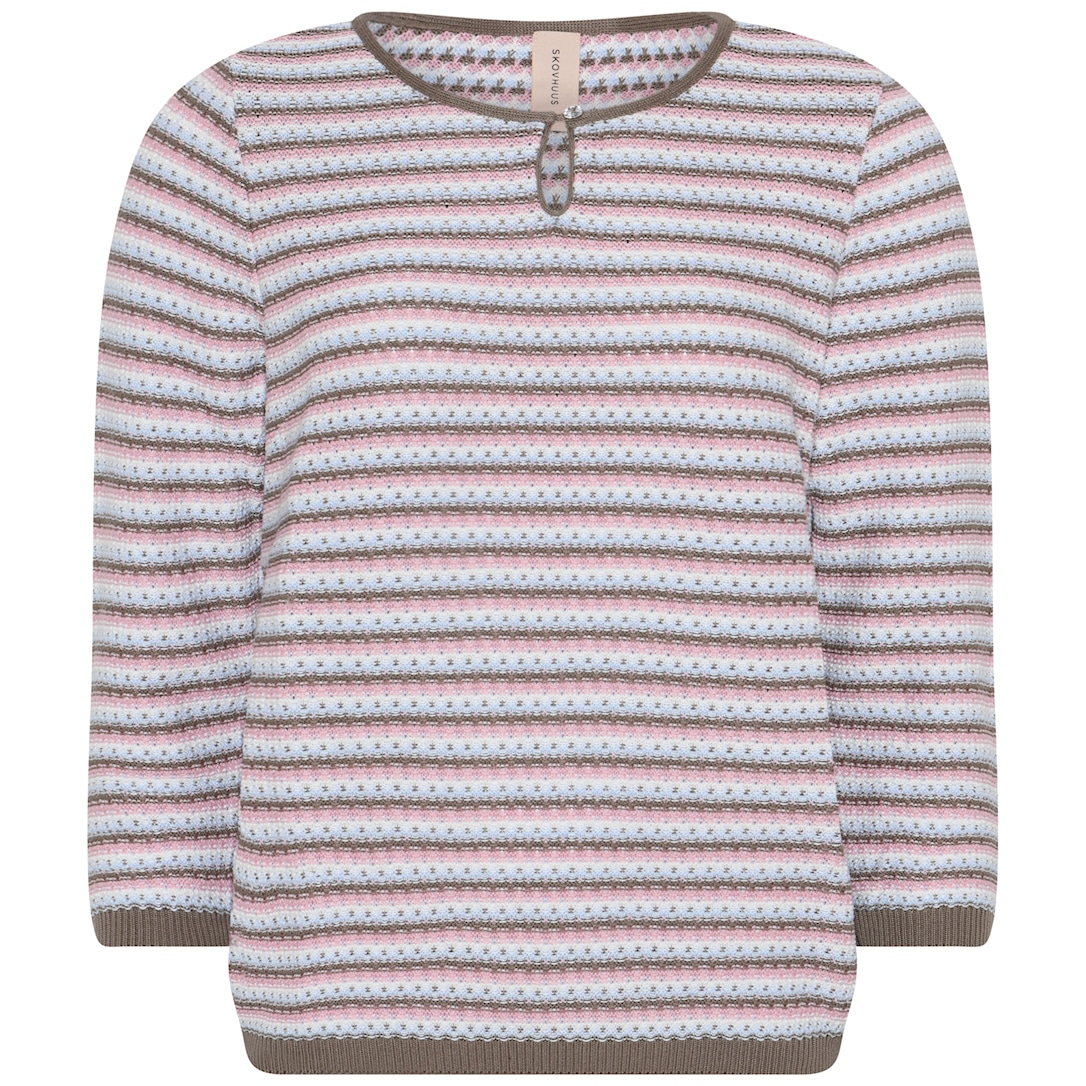 Skovhuus Kvinde Jytte Strikbluse Sandstone S