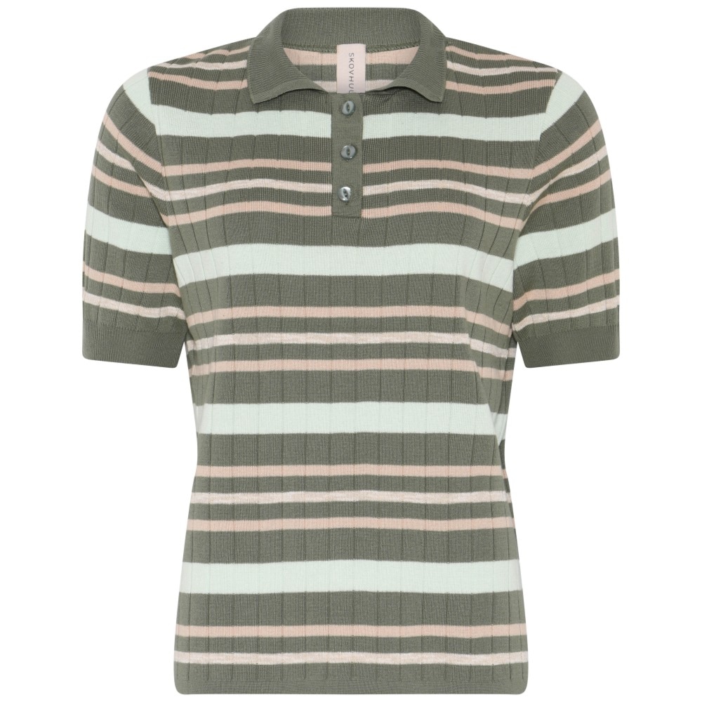 Skovhuus Kvinde Jane Polo T-shirt Myrtle Green L