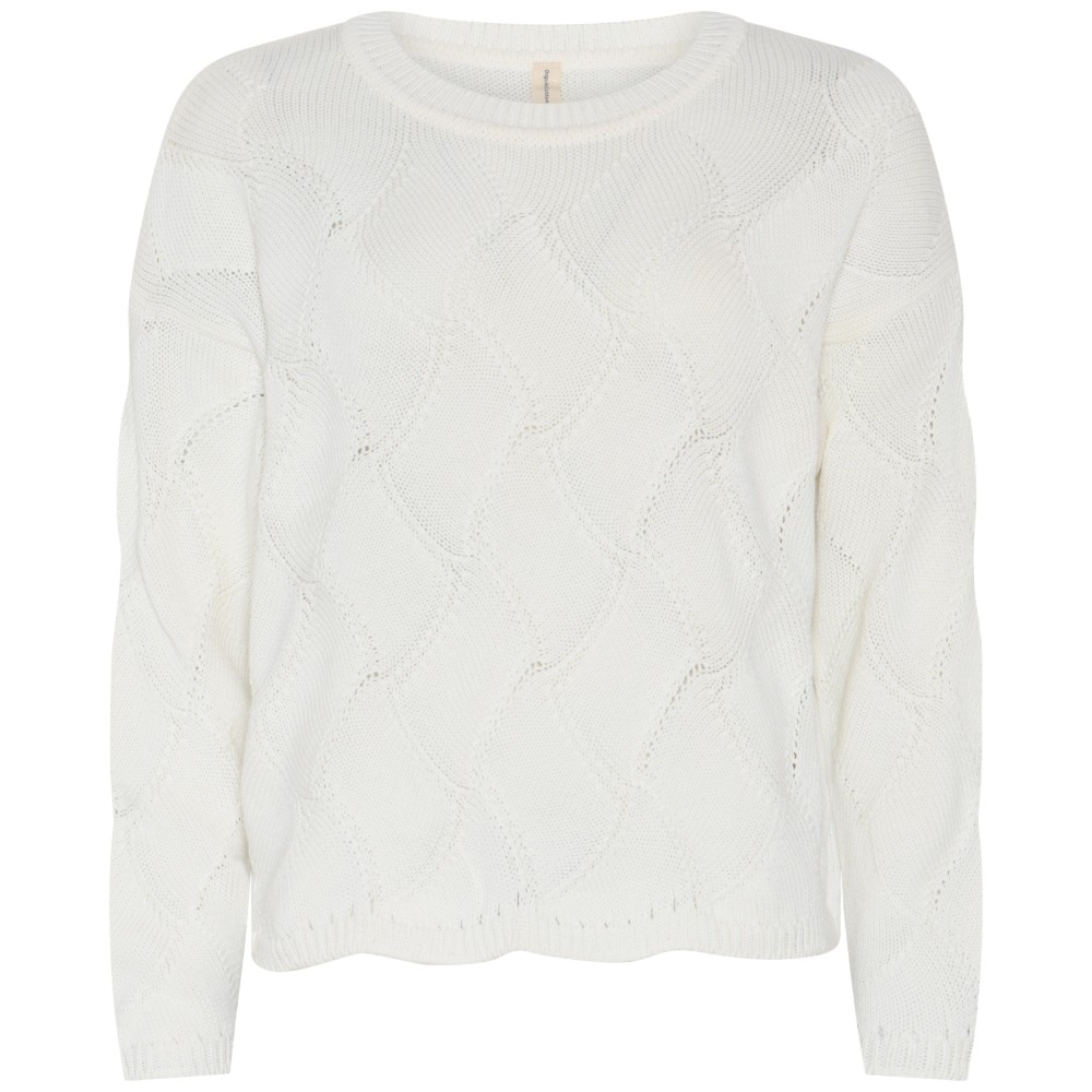 Skovhuus Kvinde Bluse med rundhals Off-white L
